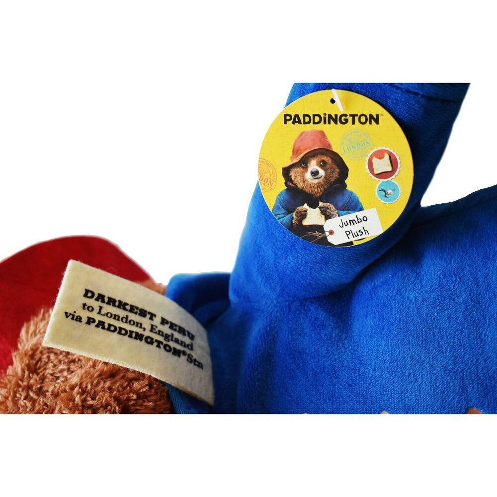 Paddington Bear 14-inches Jumbo Plush Brown Teddy Bear Stuffed Animal Toy - Picture 4 of 5